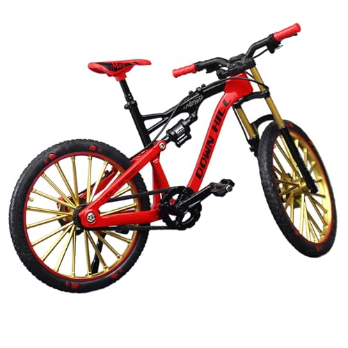 Duqulle Finger Fahrrad Spielzeug, 1:10 Mountainbike Modell Spielzeug Finger, Gebogene Simulation Spielzeug Für Kinder, M T-B Finger Fahrrad, Modell Ornamente, Für Unterricht, Zuhause Büro Verein von Duqulle