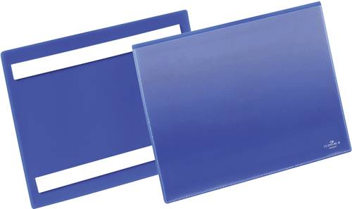 Durable 179507 Etikettentasche, selbstklebend Dunkelblau (B x H) 223mm x 163mm DIN A5 quer von Durable