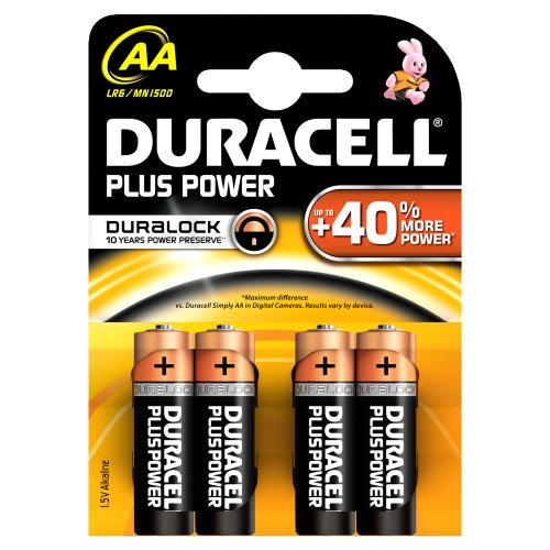 DURACELL 3150-MN1500 - Penlite AA, 4 Stück, schwarz von Duracell