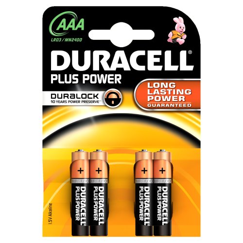 DURACELL 3240-MN2400 - Potlood AAA, 4 Stück, schwarz von Duracell