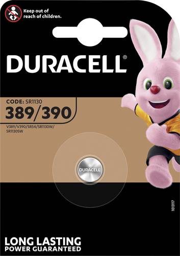 Duracell Knopfzelle 389 1.55V 1 St. 80 mAh Silberoxid 389/390 von Duracell