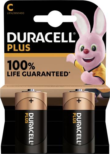 Duracell Plus-C K2 Baby (C)-Batterie Alkali-Mangan 1.5V 2St. von Duracell