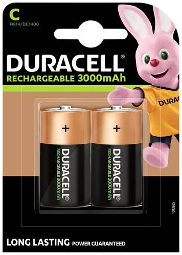 Duracell PreCharged Baby (C)-Akku NiMH 3000 mAh 1.2V 2St. von Duracell