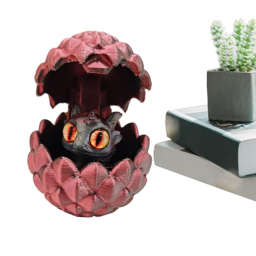 Duroecsain 3D -gedrucktes Drachenei, Dragon Egg Fidget Toy,Dekorative Figuren der Gradientenfarbe mit beweglicher Gelenk - Ästhetische Hauseinrichtung Dekoration für Wohnzimmer Schlafzimmer Küche Duroecsain 3D -gedrucktes Drachenei, Dragon Egg Fidget Toy,Dekorative Figuren der Gradientenfarbe mit beweglicher Gelenk - Ästhetische Hauseinrichtung Dekoration für Wohnzimmer Schlafzimmer Küche von Duroecsain