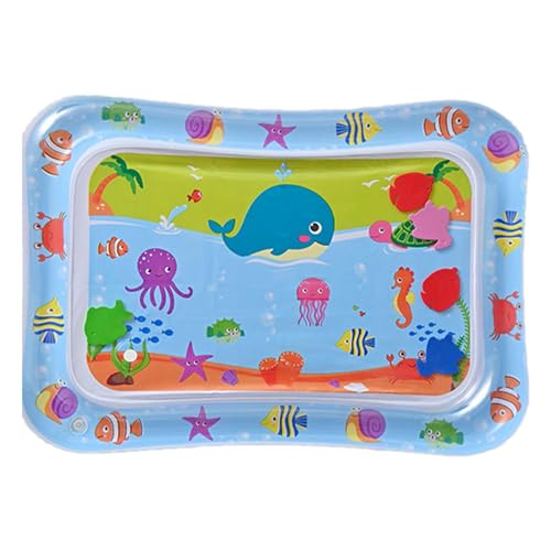 Duroecsain Aufblasbare Wassermatte für Haustier und Baby, Sommer Wasserspielmatte für Hund und Katze, Interaktives Sensorisches Katzenspielzeug, 69 x 50 cm von Duroecsain