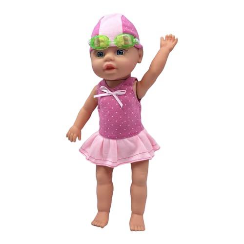 Duroecsain Babypuppe, Puppe für Pool, interaktives Spielzeug mit beweglichen Gelenken, für Kinder im Vorschulalter, Entwicklung von Fähigkeiten in der Badewanne Duroecsain Babypuppe, Puppe für Pool, interaktives Spielzeug mit beweglichen Gelenken, für Kinder im Vorschulalter, Entwicklung von Fähigkeiten in der Badewanne von Duroecsain
