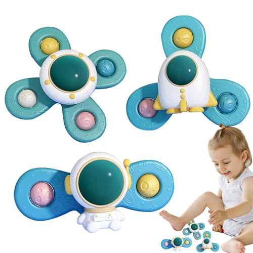 Duroecsain Babysaugspinnerspielzeug, Spinner -Saugspielzeug für Baby - -sensorische Rotatable Fidget - Cartoon Space Theme Saugnapfspinner Spielzeug für und Mädchen von Duroecsain