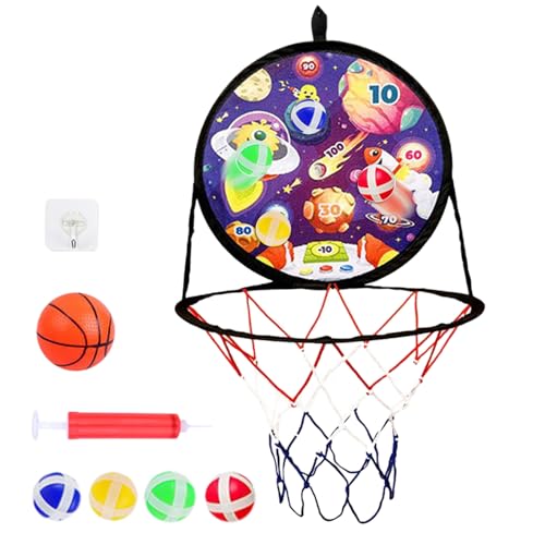 Duroecsain Basketball 2 in 1 – Darts für Kinder mit Basketball, sicheres Brettspiel für Innen-Sportausrüstung und Geschenke zum Geburtstag, und Mädchen Duroecsain Basketball 2 in 1 – Darts für Kinder mit Basketball, sicheres Brettspiel für Innen-Sportausrüstung und Geschenke zum Geburtstag, und Mädchen von Duroecsain