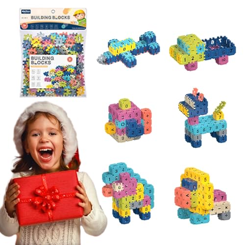 Duroecsain Bausteine-Puzzlespielzeug,Baustein-Puzzles für Kinder,Puzzle-Spielzeug für Kleinkinder - Eltern-Kind-Zeitpuzzle für, Lernspielzeug für 3–6 Jahre alte Kinder von Duroecsain