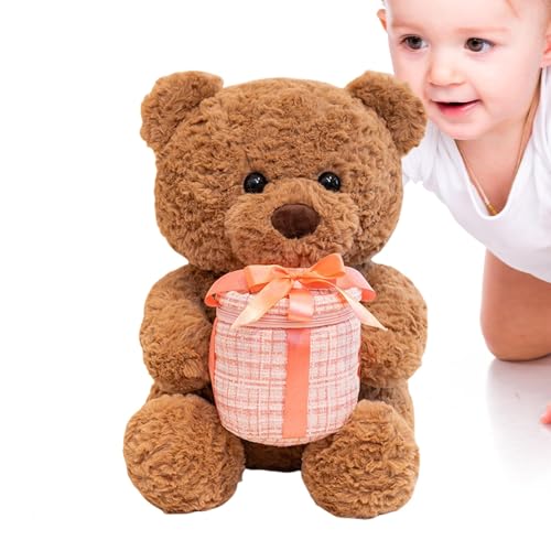 Duroecsain Börse des Bären, Plüschtier aus Plüsch, Plüschtiere zum Schlüpfen von Plüschtieren | Plüschtier hält eine Schachtel mit Bogen für die kleine Freundin Duroecsain Börse des Bären, Plüschtier aus Plüsch, Plüschtiere zum Schlüpfen von Plüschtieren | Plüschtier hält eine Schachtel mit Bogen für die kleine Freundin von Duroecsain