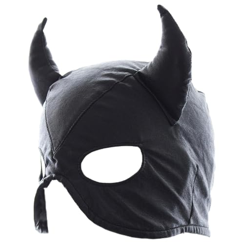 Duroecsain Bull Hood-Maske, Bull Hood Maskerade-Maske, Bühnenzubehör für verstellbare Vollgesichtsmaske | verstellbare Vollkopfmaske mit Kapuze für Halloween, Cosplay von Duroecsain