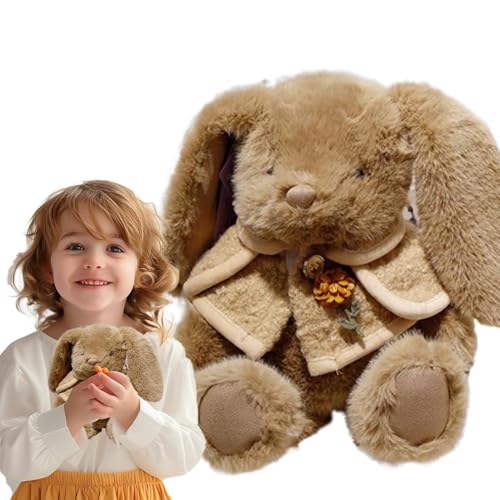 Duroecsain Bunny Stoffed Toy, Plüsch Bunny Toy | Plüsch niedliche Langohr Kaninchen Kissen Plüsch,Weiche kuschelige Kinder schlafen süße Hasenkissen für, Mädchen, von Duroecsain