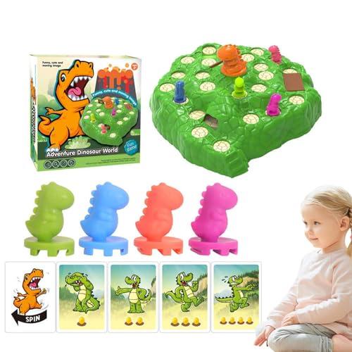 Duroecsain Dino-Brettspiel,Dinosaurier-Brettspiel, Interaktives Escape Game Dinosaurier-Tischbrett, lustiges Spielzeug, Sensorisches Lernspielzeug für Kinder, Logikspiel, STEM-Bildung von Duroecsain