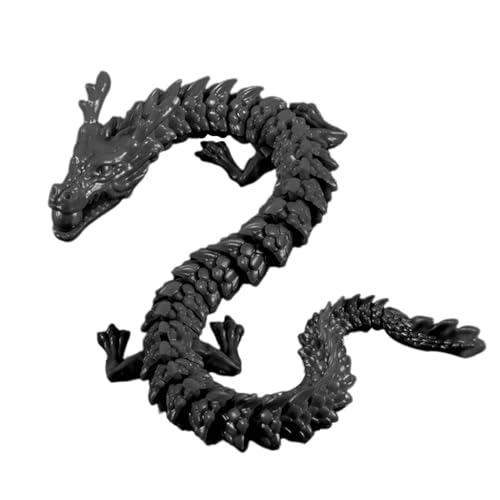 Duroecsain Drache in 3D bedruckt, 3D-Drache, flexibles Gelenkspielzeug – 3D-gedrucktes Drachenspielzeug, bewegliche Figuren, Schreibtisch-Dekoration für Erwachsene von Duroecsain