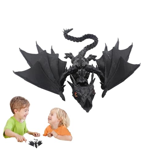 Duroecsain Drache in 3D bedruckt, Gelenkdrache in 3D bedruckt, realistisches Drachen-Spielzeug – Anti-Stress-Spielzeug mit 3D-Druck mit beweglichen Gelenken von Duroecsain