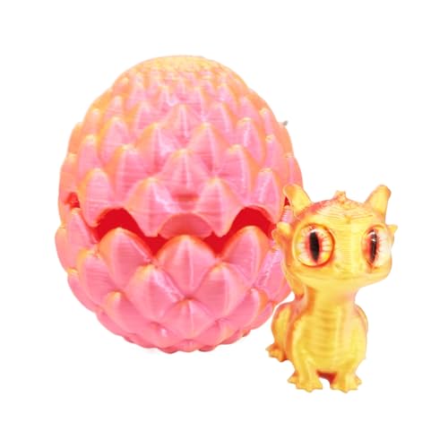 Duroecsain Dragon Zappet Toy, 3D -Gedruckter Drachenei | Dekorative Figuren der Gradientenfarbe mit beweglicher Gelenk | Ästhetische Hauseinrichtung Dekoration für Wohnzimmer Schlafzimmer Küche Essen Duroecsain Dragon Zappet Toy, 3D -Gedruckter Drachenei | Dekorative Figuren der Gradientenfarbe mit beweglicher Gelenk | Ästhetische Hauseinrichtung Dekoration für Wohnzimmer Schlafzimmer Küche Essen von Duroecsain