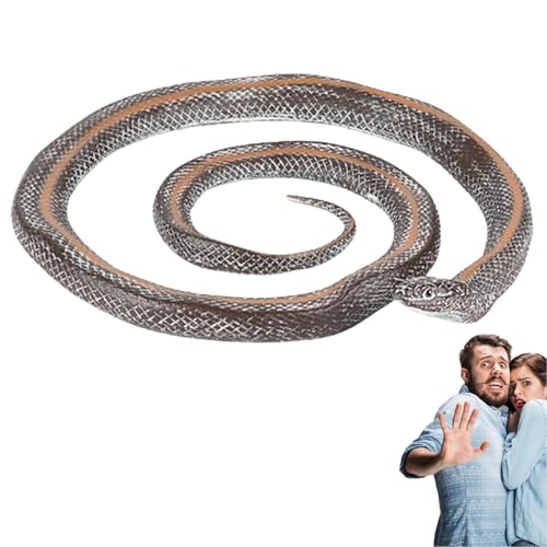 Duroecsain Fake Snakes Toy, Schlangenmodell Spielzeug - Realistische Schlangenmodellfigur,Pädagogikspielzeug, Wildlebenation, Tiertrick für Erwachsene & Kinder von Duroecsain