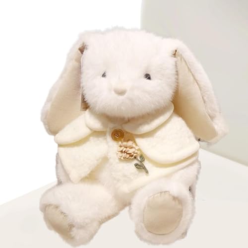 Duroecsain Hasengefüllter Tier, Bunny Stoffed Toy - Plüsch niedliche Langohr Kaninchen Kissen Plüsch | Weiche kuschelige Kinder schlafen süße Hasenkissen für, Mädchen, von Duroecsain