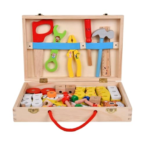 Duroecsain Kids Reparatur Kit -Werkzeugset, Kinder bearbeitungswerkzeugset | Täuschen Sie Sich vor, bearbeitungswerkzeug Kinderspielzeug - Realistisches -Toolbox -Zubehör, Konstruktionsspiel für von Duroecsain