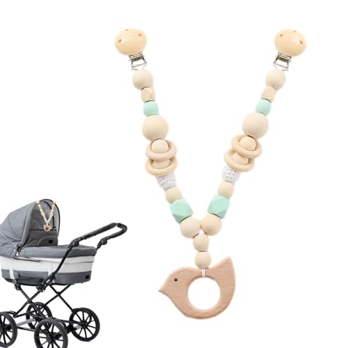 Duroecsain Kinderwagenspielzeug, Kinderwagen -Anhängerspielzeug | Poppingchair Sensory Toy Seat Chain | Kindergarten -Handys mit niedlicher Tierform für Kinder, Kleinkind, Mädchen, Kinder, Babys von Duroecsain