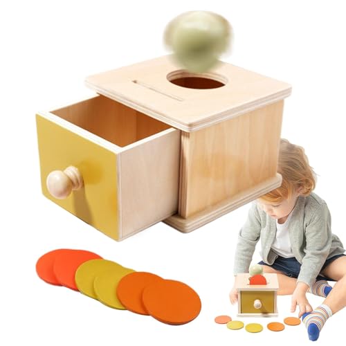 Duroecsain Kleinteilebox und Ball, Münzbox für Kleinkinder – frühes Lernspiel für Kinder – Sortierbox in Form für Kleinkinder, sensorisches Spielzeug mit Motor Duroecsain Kleinteilebox und Ball, Münzbox für Kleinkinder – frühes Lernspiel für Kinder – Sortierbox in Form für Kleinkinder, sensorisches Spielzeug mit Motor von Duroecsain