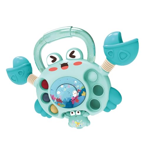 Duroecsain Krabbenspielzeug,Krabbenspielzeug für Babys - 6-in-1-Krabben-Sensorspielzeug für Kinder | Pädagogische Aktivitäten für Vorschulkinder, interaktives sensorisches Kinderspielzeug für frühes von Duroecsain