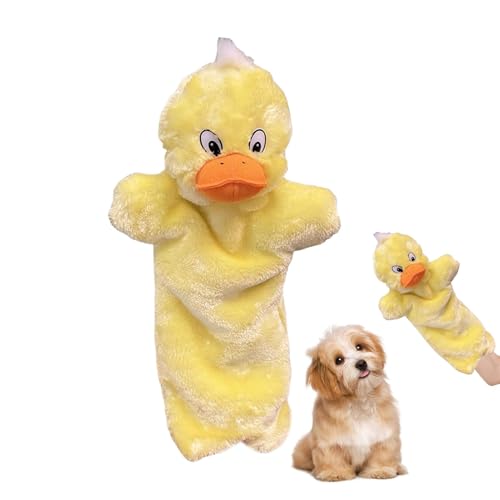 Duroecsain Plüschpuppen, gefüllte Tiere Handpuppen | Handpuppen Plüsch Tierspielzeug | Hautfreundliche interaktive Fingerpuppe für kleine mittelgroße Haustiere Welpe von Duroecsain