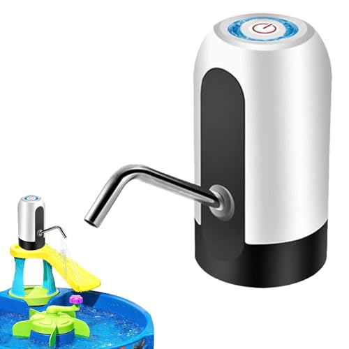 Duroecsain Pumpe für Wassertisch-Kinder,Wassertischpumpe kabellos - Kleine batteriebetriebene Wasserpumpe, Wasserspielspielzeug - Kreatives tragbares Wasserpumpen-Wassertischzubehör für Kinder von Duroecsain