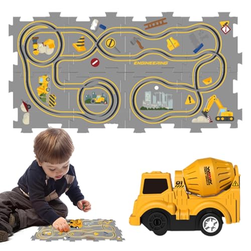 Duroecsain Puzzle-Autobahn, Eisenbahnwaggon-Puzzlebahn,Autospielzeug Rennbahn-Puzzle-Eisenbahnwagen | Lernspielzeug, Cartoon-Autobahn, Kleinkindspielzeug, Feinmotorikspielzeug, Lernaktivitäten im von Duroecsain