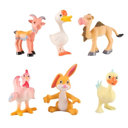 Duroecsain Realistisches Tierspielset, Bauernhoftiermodell,Bauernhoftier-Figuren-Puppensatz | Pretend Farm Playset, pädagogisches Lernspielzeugset für , Mädchen, Kinder von Duroecsain