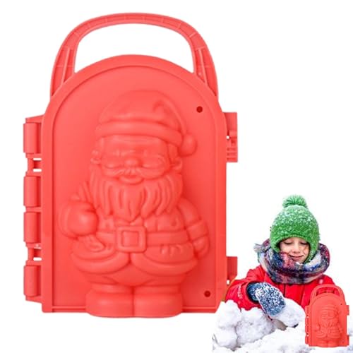 Duroecsain Sandburgformen, Schneespielzeug | Weihnachtsmann-Rentier-Winter-Schneeschloss-Formen,Cartoon 3D Schneeburg Formen, Winter Schnee Fort Maker Spielzeug für Kinder im Freien von Duroecsain