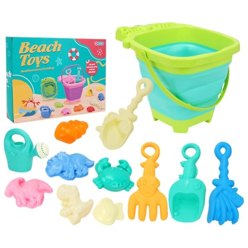 Duroecsain Sandeimer und Schaufeln Set, Kids Beach Toys, Kreative Kinder Sandspielzeug, Nette Kinder Reisen Accessoires, heißes Wetterspiel für Sammeln, Reisen und Aktivitäten außerhalb von Duroecsain