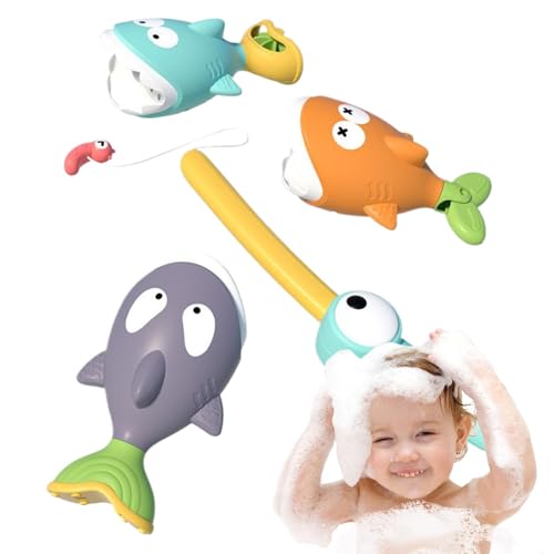Duroecsain Schwimmendes Wasserspielzeug, Haifischspielzeug, magnetisch, Set – lustiges Hai-Badewannenspielzeug – buntes Show-Spiel, pädagogische Aktivität im Vorschulalbereich, tragbar, für Pool, Duroecsain Schwimmendes Wasserspielzeug, Haifischspielzeug, magnetisch, Set – lustiges Hai-Badewannenspielzeug – buntes Show-Spiel, pädagogische Aktivität im Vorschulalbereich, tragbar, für Pool, von Duroecsain