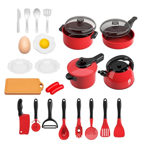 Duroecsain Spielen Sie Küchenspielzeug, Kinder tun Küche - 24 -fache Haushaltsgeräte - Kitchen -Spielset, Kleinkind -Spielset -Zubehör, Kinderbackartikel, Spielzeugkochgeschirr, echtes Kit für Kinder Duroecsain Spielen Sie Küchenspielzeug, Kinder tun Küche - 24 -fache Haushaltsgeräte - Kitchen -Spielset, Kleinkind -Spielset -Zubehör, Kinderbackartikel, Spielzeugkochgeschirr, echtes Kit für Kinder von Duroecsain
