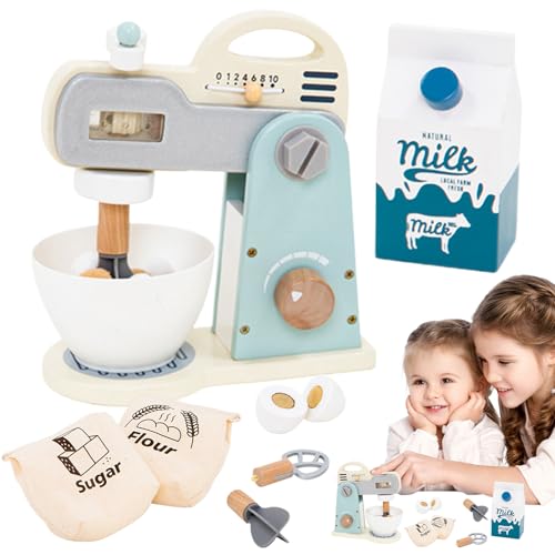 Duroecsain Standmixer Spielzeug für Kinder, Mixer – Holzkocher, realistisches Nachahmungsspiel, Küche, für 3 4 5 Jahre Duroecsain Standmixer Spielzeug für Kinder, Mixer – Holzkocher, realistisches Nachahmungsspiel, Küche, für 3 4 5 Jahre von Duroecsain