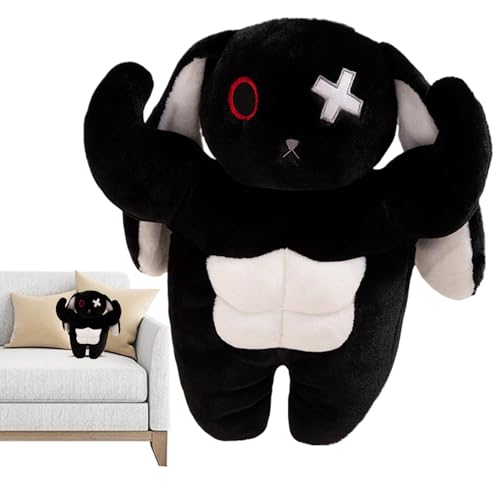 Duroecsain Stoffhase | Halloween Muskel Kaninchen Plüsch Stehfigur - Dekokissen Für Ostern Geschenk Für Kinder Erwachsene Kuschelkissen Für Sofa Bett Wohnzimmer Duroecsain Stoffhase | Halloween Muskel Kaninchen Plüsch Stehfigur - Dekokissen Für Ostern Geschenk Für Kinder Erwachsene Kuschelkissen Für Sofa Bett Wohnzimmer von Duroecsain