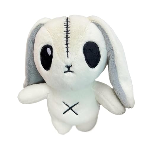 Duroecsain Stoffhase Plüschtier - Weiche Dekokissen | Goth Kaninchen Plüsch Halloween Kuscheltier - Für Kinder Mädchen Erwachsene Bett Wohnzimmer Sofa Party Urlaub Ostern Reisen Duroecsain Stoffhase Plüschtier - Weiche Dekokissen | Goth Kaninchen Plüsch Halloween Kuscheltier - Für Kinder Mädchen Erwachsene Bett Wohnzimmer Sofa Party Urlaub Ostern Reisen von Duroecsain