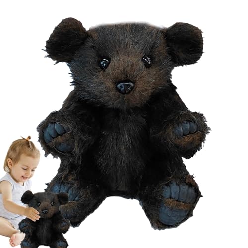 Duroecsain Teddybär – realistischer Plüschbär von 40,8 cm – niedliche braune Bären, realistisches Plüschtier für Erwachsene von Duroecsain