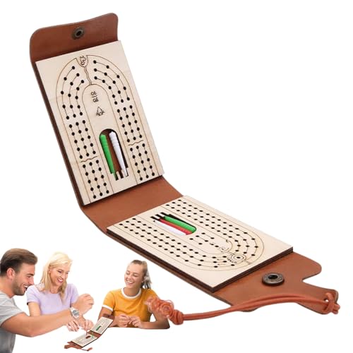 Duroecsain Tragbares Cribbage Brett,Reisespiel Cribbage Brettspiel Set | Mit Aufbewahrung Interaktives Traditionelles Tischspielzeug Für Reise Campingabende Kinder Erwachsene Frauen Männer Duroecsain Tragbares Cribbage Brett,Reisespiel Cribbage Brettspiel Set | Mit Aufbewahrung Interaktives Traditionelles Tischspielzeug Für Reise Campingabende Kinder Erwachsene Frauen Männer von Duroecsain
