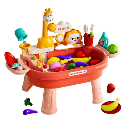Duroecsain Wasserspiel-Tisch Für Kleinkinder | Sand-Wasser-Tisch Für Kinder,Mit Spielküche Rollenspiel-Zubehör und Angelspiel für Kindergarten Park Kinderbetreuung Innenbereich Terrasse Duroecsain Wasserspiel-Tisch Für Kleinkinder | Sand-Wasser-Tisch Für Kinder,Mit Spielküche Rollenspiel-Zubehör und Angelspiel für Kindergarten Park Kinderbetreuung Innenbereich Terrasse von Duroecsain