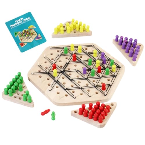 Triggle Spiel, Lustiges Ketten Dreieck Spiel, Chain Triangle Game, Strategie Brettspiele, Desktop Brettspiel, 2-4 Spieler von Duroecsain