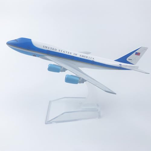 Alloy Aircraft Air Force One B747 Modelle, Airlines Flugzeug Modelle mit Fahrwerk, 20CM Flugzeug Modelle Spielzeug für Home Office Store Display Collection von Dusarls