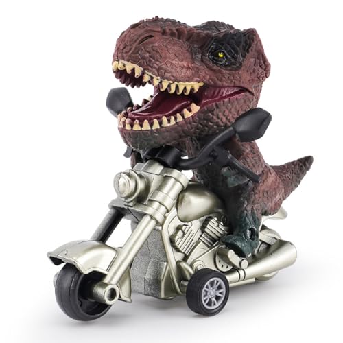 Dinosaurier Modell Trägheit Motorrad Spielzeug, Simulation Dinosaurier Reiten Motorrad, Miniaturen Tier Motorrad Ornament zum Geburtstag Weihnachten von Dusarls