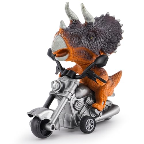 Dinosaurier Modell Trägheit Motorrad Spielzeug, Simulation Dinosaurier Reiten Motorrad, Miniaturen Tier Motorrad Ornament zum Geburtstag Weihnachten von Dusarls