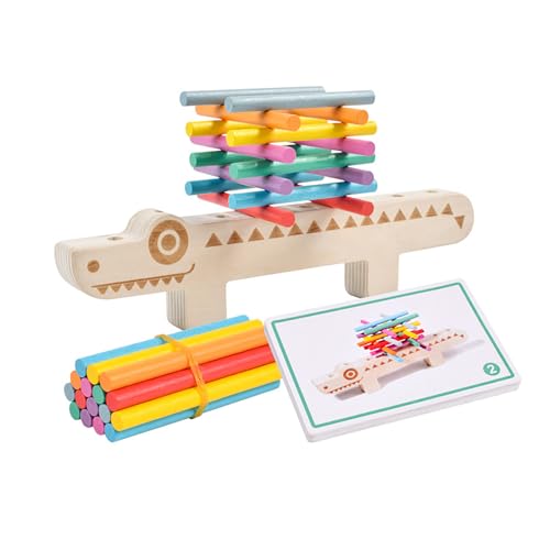 Hölzernes Fisch-Knochen-Paarungs Puzzle, Montessori-Lehrmittel-Puzzle, Früher ziehung Spielzeug für die Farberkennung Digitale Bildung von Dusarls