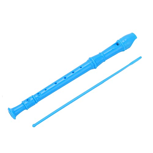 Blockflöteninstrument für Kinder, ABS-Blockflöteninstrument 8-Loch-Sopranblockflöten für Kindergärten, Grundschulen (Blue) von Dussdote