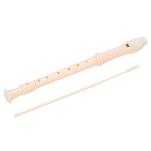 Blockflöteninstrument für Kinder, ABS-Blockflöteninstrument 8-Loch-Sopranblockflöten für Kindergärten, Grundschulen (White) von Dussdote