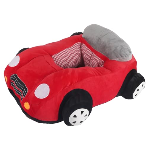 Dussdote Baby-Auto-Spielzeug, Cartoon-Auto-Tuch-Sicherheitsstuhl, weiches, buntes Auto-Spielzentrum-Spielzeug (70 * 55cm) von Dussdote