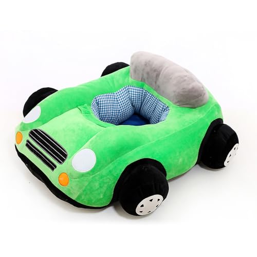 Dussdote Baby-Auto-Spielzeug, Cartoon-Auto-Tuch-Sicherheitsstuhl, weiches, buntes Auto-Spielzentrum-Spielzeug (70 * 55cm) von Dussdote