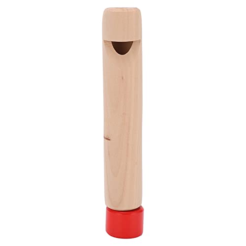 Slide Whistle, Holz Slide Whistle Push Pull Voice Change Flöte Lerninstrument Spielzeug für Kinder (Red Wood Handle) von Dussdote